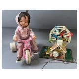 1970s Playmates Trike & Fisher Price Ferris Wheel 1970s Playmates Trike & Fisher Price Ferris Wheel