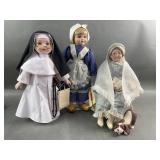 Porcelain Nun, Danbury Mint Gma & Dutch Girl Dolls Porcelain Nun, Danbury Mint Gma & Dutch Girl Dolls