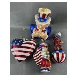 Christopher Radko Patriotic Glass Ornaments Christopher Radko Patriotic Glass Ornaments