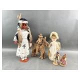 Native American Gambian Doll & More Native American Gambian Doll & More