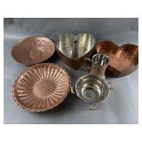 Vtg Copper & Metal Cake Pans & More Vtg Copper & Metal Cake Pans & More