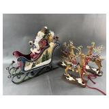 Santa In Sleigh Christmas Centerpiece Santa In Sleigh Christmas Centerpiece