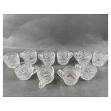 Early Pressed Glass Mini Cups & Salt Cellars Early Pressed Glass Mini Cups & Salt Cellars