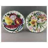 Large Hand Painted Italian Serving Plates Large Hand Painted Italian Serving Plates