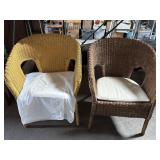 Two Wicker Chairs Two Wicker Chairs