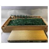 Vintage Artificial Christmas Tree & Rosette Vintage Artificial Christmas Tree & Rosette