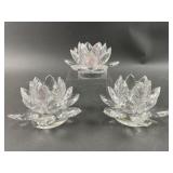 Shannon Crystal Lotus Candle Holders Shannon Crystal Lotus Candle Holders