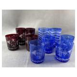 Bavarian Etched Glass Cups Bavarian Etched Glass Cups