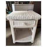Wicker Side Table With Drawer Wicker Side Table With Drawer