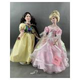 Snow White & Cinderella Porcelain Dolls Snow White & Cinderella Porcelain Dolls