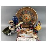 Hand Painted Wooden Platter & More Hand Painted Wooden Platter & More