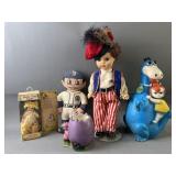 Blow Mold Flintstones Dino Bank & More Blow Mold Flintstones Dino Bank & More