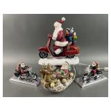 Harley Davidson Santa Ornaments Scooter & More Harley Davidson Santa Ornaments Scooter & More