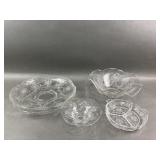 Heisey Orchid Etched Glass Bowls & Platters Heisey Orchid Etched Glass Bowls & Platters
