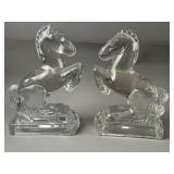 Vintage Rearing Glass Horses Vintage Rearing Glass Horses