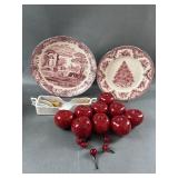 Glass Apples, Cherries, Spode & More Glass Apples, Cherries, Spode & More