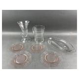 Vintage Cornucopia Glass Vase & More Vintage Cornucopia Glass Vase & More