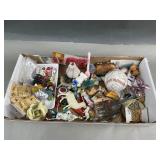 Vtg Plastic Animals, Miniatures, Signed Bball&More