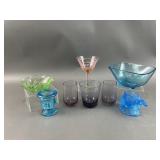 Vintage Colorful Uranium Glass Pieces
