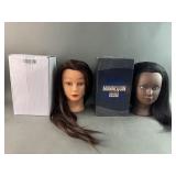 2 Salon Mannequin Training Heads