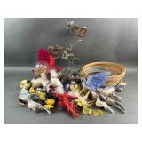 Metal Bird Decor & Vintage Craft Birds & More