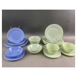 Hazed Atlas Pastel Green & Blue Modern Tone Glass