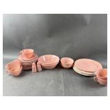 Hazel Atlas Modern Tone Pastel Pink Glass