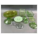 Various Uranium & Cadmium Glass Pieces