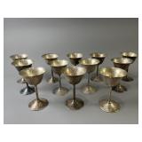 Hammered Metal B. Rice Sons Apollo Goblets