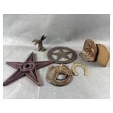 Cast Iron Bookends & Western Decor