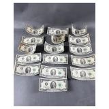 16 1976-1995 $2.00 Bills