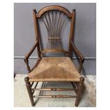 Woven Seat Wooden Chair