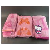 Hello Kitty & Butterfly Beach Towels