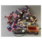 Mini Radio Flyer Wagon & Patriotic Decor