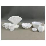 Light Uranium/Cadnium Glow Milk Glass Items