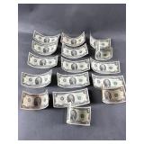 16 2003-2009 $2.00 Bills