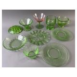 Vintage Uranium Glass Lot