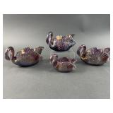 Boydï¿½s Uranium Glass Amethyst Swans & More