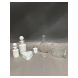 Manganese Glow Glass Lidded Jars & Boudoir Items!