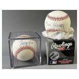 Signed Ernie Harwell & George Kell Baseballs