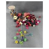 Vtg Dice Including Bakelike, Marbles & More