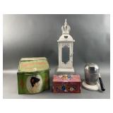 Sweet Cuba Cigar Tin, Vtg Wooden Box & More