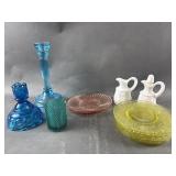 Vtg Uranium & Manganese Glow Glass Variety