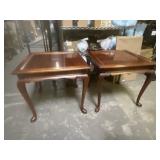 2 Vintage Wood Side Tables