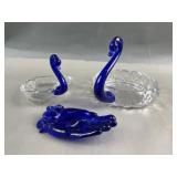New Martinsville Cobalt Swan & More Glass