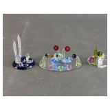 Schafer & More Crystal Art Glass Ducks