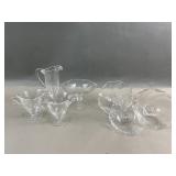 Fostoria Clear Manganese Glow Glass