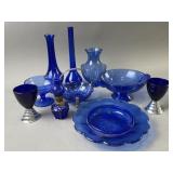 Art Deco Cobalt Blue Glasses & More