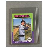 George Brett 1975 Mini Rookie Card
