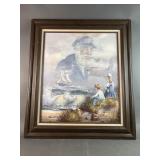 Kenneth Suess Signed Oil Painting Sea Captain